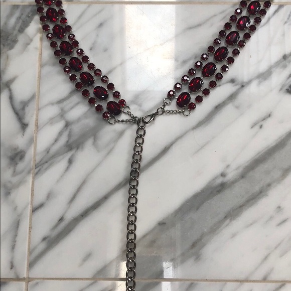 RUBY RED BELT, CAN BE WORN WITH HIGH WAISTE OR HIP - Picture 2 of 6